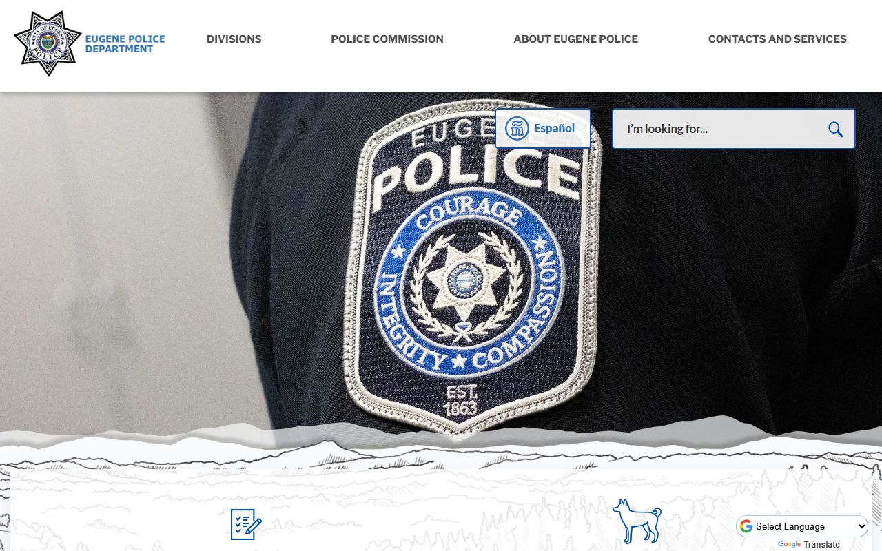 Eugene Police Department website for recent bookings information