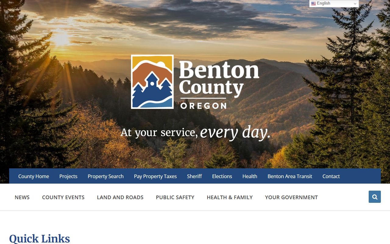 Benton County Corrections Division booking and custody records