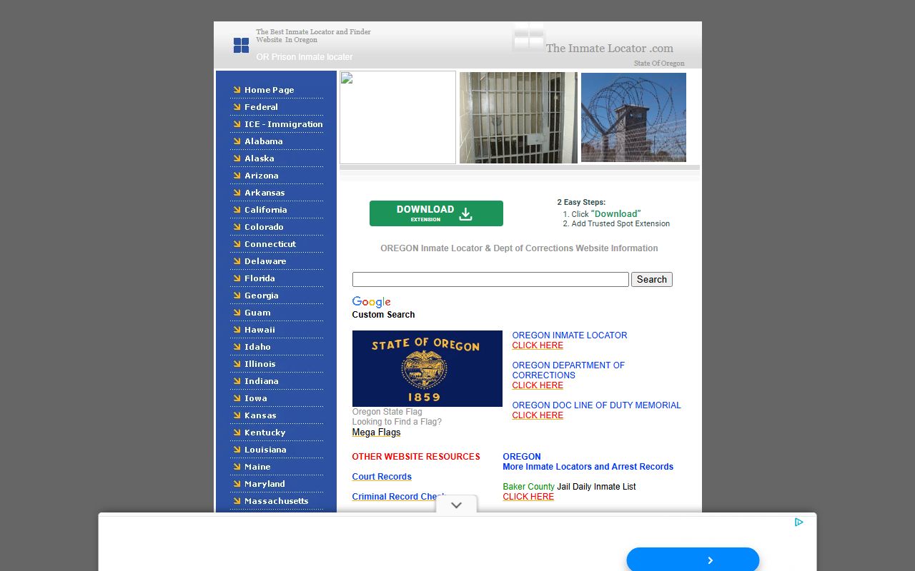 Oregon inmate locator tool for searching Yamhill County and statewide records